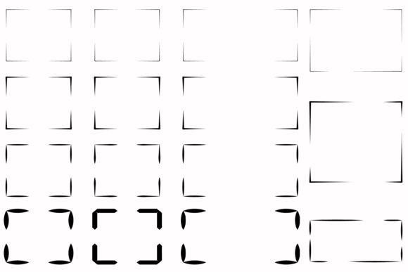 Corner Border Frame Template Collection