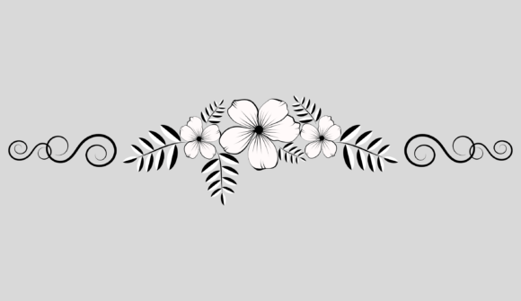 Elevate Designs with Flower Border SVG