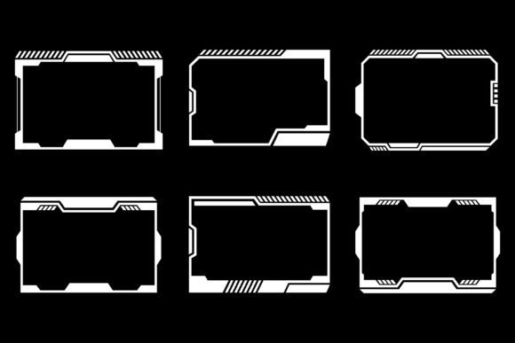 Geometric Cyberpunk Frames for Streamers