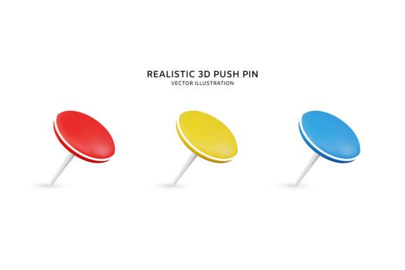 Integrating a Realistic 3D Colorful Push Pin Set into Your Visual Workflow