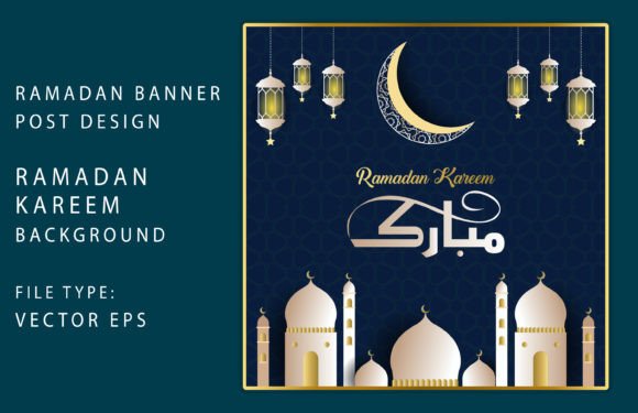 Modern Ramadan Kareem Social Media Post Design