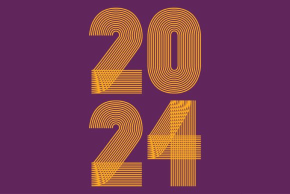 Modern Trendy 2024 Abstract Background