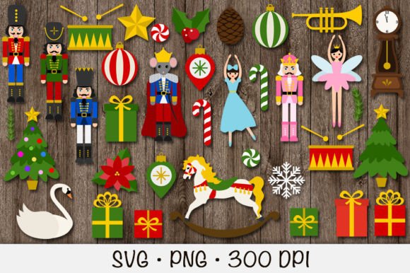 Nutcracker SVG PNG Bundle Clipart Pack