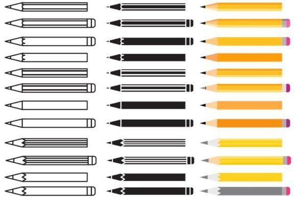 Pencil Collection Set: Elevating Digital Design with Hand-Drawn Aesthetics