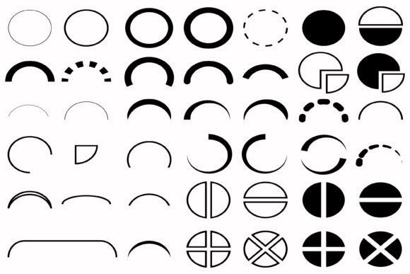 Semicircle Circles & Geometric Shapes