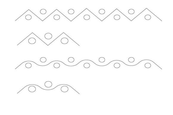 Unique Semi Circle Arc Wave Collection