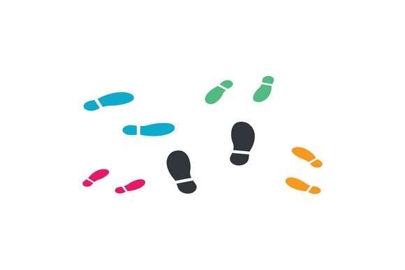 Visualizing Journeys: The Strategic Value of the Foot Print Route Icon Vector Element
