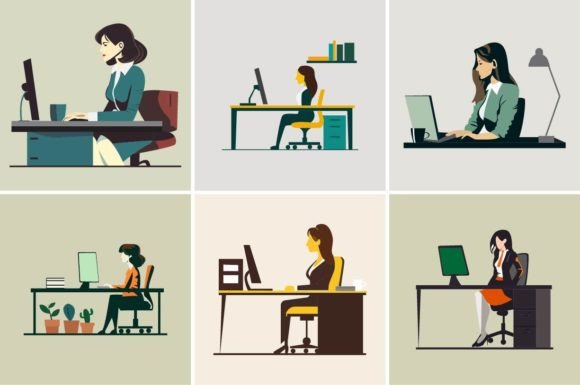 Woman in Office Businesswoman Empowering: Elevating Your Brand with Purposeful Visuals